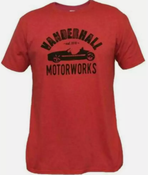 2017-2024 Vanderhall Men's Motorworks T-Shirt Red Size Small 69221722