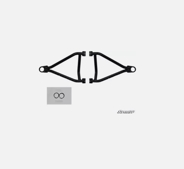 2014+ SuperATV Honda Pioneer 700 700-4 High Clearance A-Arms BLACK AA-H-PIO-HC-02