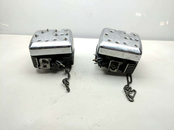 02 03 Kawasaki VN1500 Vulcan Mean Streak Engine Motor Cylinder Head Valve Covers