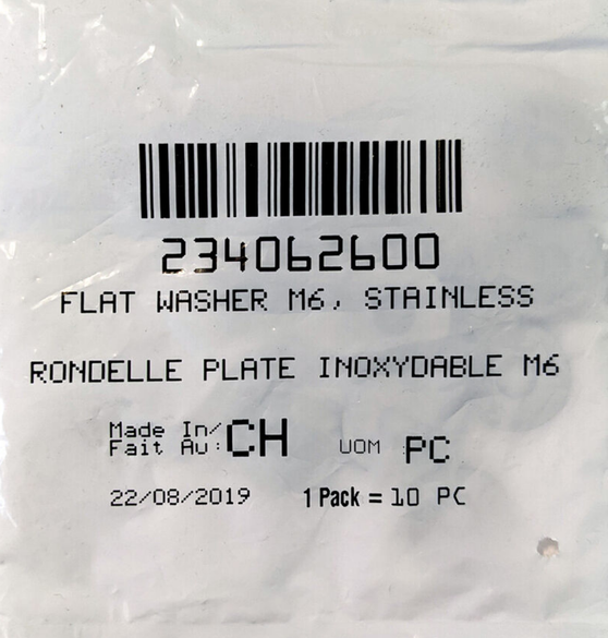 BRP CAN-AM NEW OEM FLAT WASHER M6 STAINLESS 234062600 QTY 2