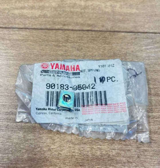 1985-2024 Yamaha YZF FZ MT FJR TMAX ATV Motorcycle Spring Nut NOS 90183-05042