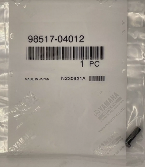 Yamaha OEM Carburetor Pan Head Screw 98517-04012-00 XT250 YFM80 Blaster