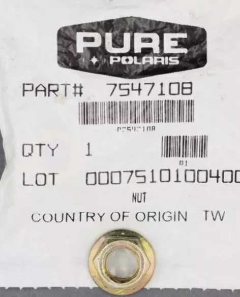 POLARIS NEW OEM NUT 7547108 QTY 2