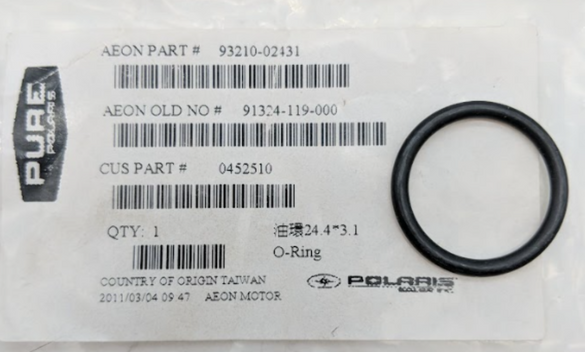 POLARIS NEW OEM O-RING 0452510