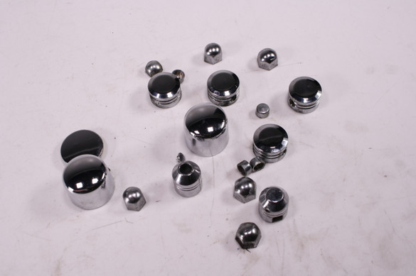 01 Harley Davidson Dyna FXD Frame Body Bolt Nut Covers Cap Set Kit Chrome 01 Harley Davidson Dyna FXD Frame Body Bolt Nut Covers Cap Set Kit Chrome