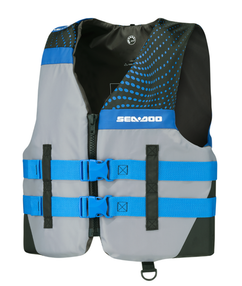 Sea-Doo OEM Motion PFD Life Jacket Vest XXL 2X Gray and Blue 2859761409