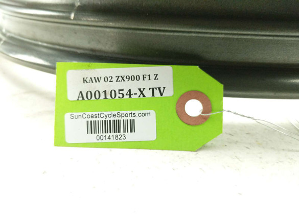 02 03 Kawasaki Ninja ZX9R ZX900 Front Wheel Rim Bent 17x3.50 - Sun