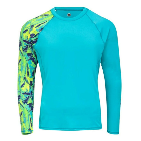 Sea-Doo Men's Long Sleeve Rashguard Shirt Adventure Turquoise [s] [Small]
