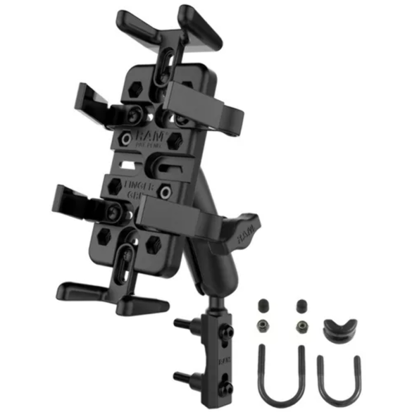 RAM Mount Finger Grip Cradle Motorcycle Brake/Clutch Mount RAM-B-174-UN4U