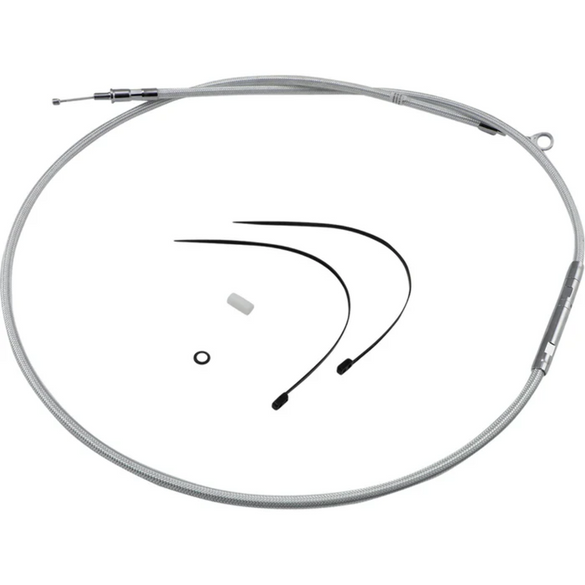 Magnum Chromite Braided Clutch Cable For 01-06 H-D Softail FatBoy EFI 0652-1041