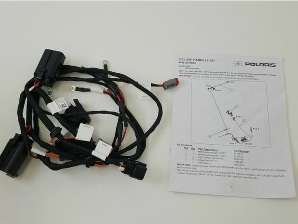2014-2021 Polaris RZR 900 1000 LED Light Bar Audio Wiring Harness 2879865