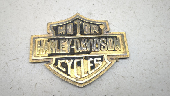 86-97 Harley Davidson XL883 Sportster Bar & Shield Gold Badge