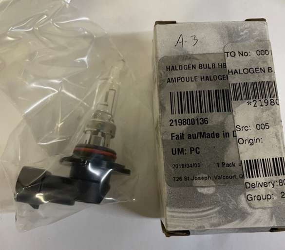 CAN-AM OEM Halogen Bulb HB3 65W Spyder RT F3 Headlight 219800136