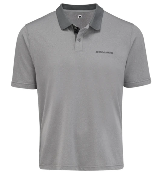 SEA-DOO Men's Short Sleeve Tech Polo Shirt HEATHER X-LARGE 4544821227