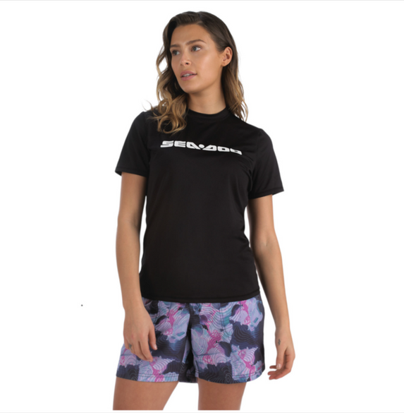 Sea-Doo New OEM Women's Medium Short Sleeve Rashguard, 4544840690