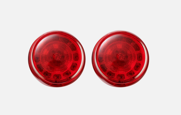 2009-2022 Harley-Davidson Custom Dynamics Bullet 1157 Red Turn Signals 2020-1674