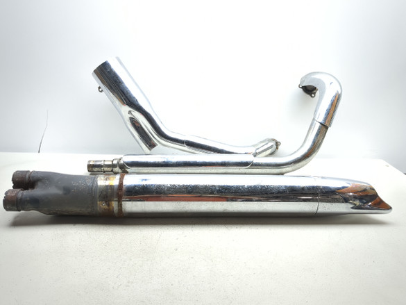 97-05 Honda Shadow Spirit VT1100C Exhaust Muffler Silencer Can W/ Pipes 97-05 Honda Shadow Spirit VT1100C Exhaust Muffler Silencer Can W/ Pipes