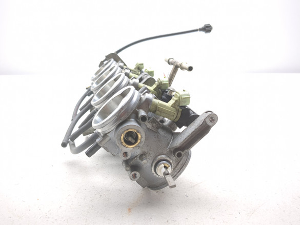 05 06 Kawasaki ZX6 ZX Throttle Body Bodies W/ Fuel Rail