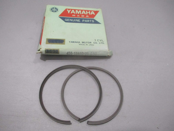 1974-1975 Yamaha MX175 OEM 0.50 Oversize Piston Rings 455-11610-20