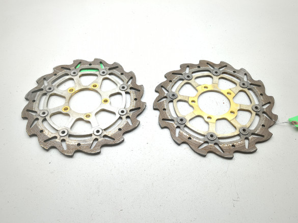 07 08 Kawasaki ZX6R ZX 636 Arashi Front Disc Brake Rotors