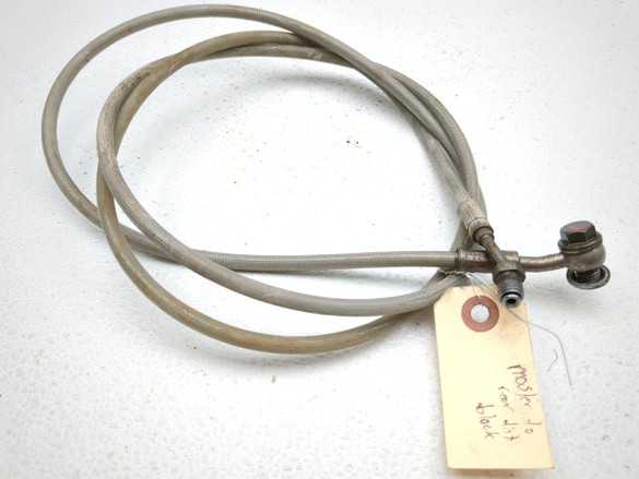 15-20 Polaris RZR S 900 Master To Rear Dist Block Brake Line Hose Steel Braided