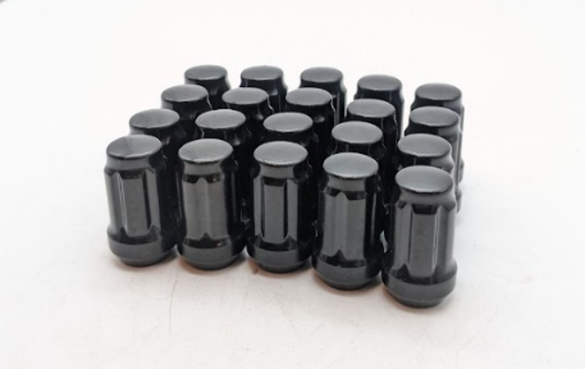 Valor Offroad Black 12x1.50 Spline 5 Lug Nut Kit UTV ATV MISSING KEY