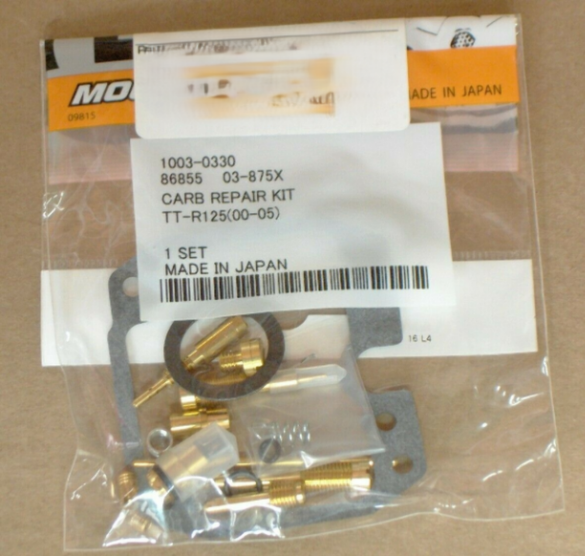 2000-2005 Yamaha TT-R125 Moose Racing Carburetor Repair Kit 1003-0330