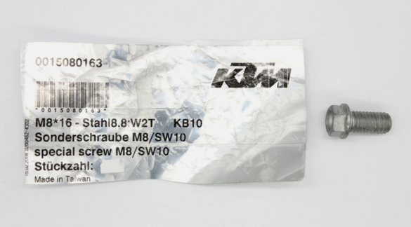 1990-2024 KTM EGS EXC SX Collar Screw M8x16 QTY 7 0015080163