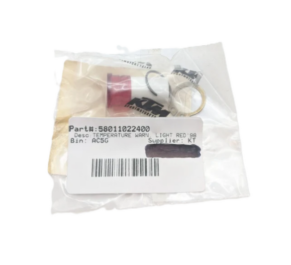 NEW OEM 1998-2007 KTM 640 LC4 Adventure Temperature Warning Light Red