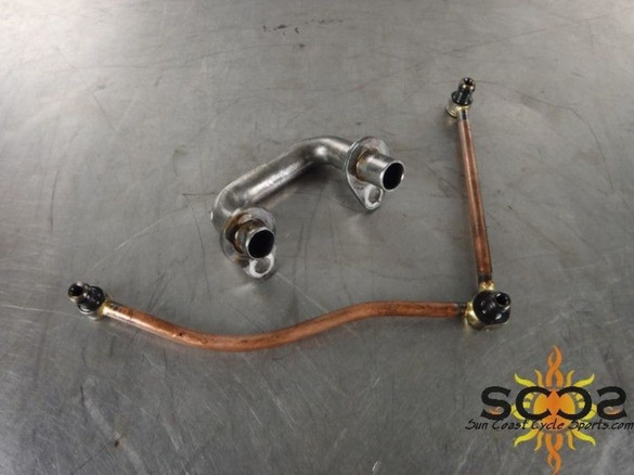 05 06 Kawasaki ZX6 ZX6R 636 Engine Oil Lines 05 06 Kawasaki ZX6 ZX6R 636 Engine Oil Lines