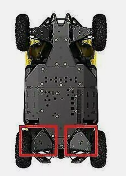 CAN-AM Maverick X3 Rear A-Arm Protection Skid Plate OEM 715002101 New