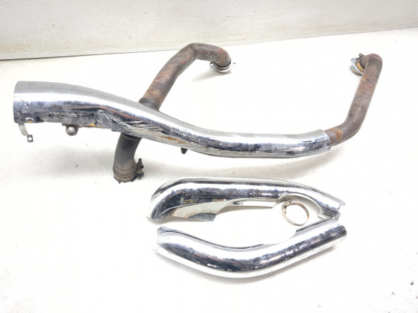 11-25 Kawasaki VN1700 Vulcan Vaquero Exhaust Pipes W/ Heat Shields