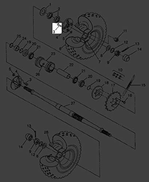 1989-2006 Polaris Trail Scrambler Sportsman ATV Bolt New OEM 7512673