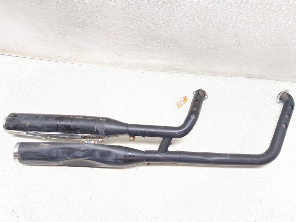 21-25 Harley Davidson Street Bob FXBBS Exhaust Muffler Cans Set Pair