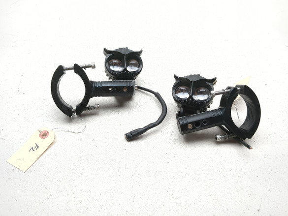 21-23 Benelli Leoncino 500 VAZESWIN Front Position Fog Lights Set Pair W/ Mounts