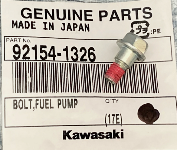 New OEM Kawasaki Bolt, Fuel Pump 92154-1326 QTY 5