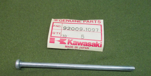 Kawasaki KLT200 KLT250 KZ400 KZ440 OEM Starter Motor Bolt 6X119 92009-1097