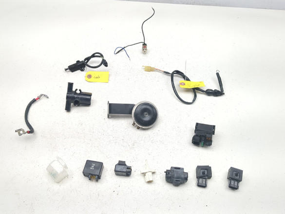 09-16 Suzuki GSXR 1000  Relay Battery Horn Cable Kickstand Tip Over Switch Set