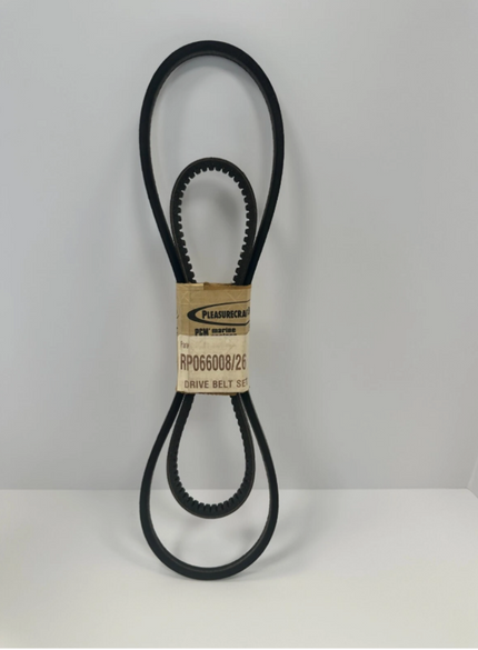 Pleasurecraft Marine New OEM PCM Drive Belt Set for 305/350 RP066008/26