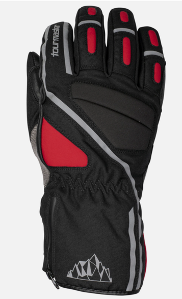 TOURMASTER Mid-Tex Mens Textile Motorcycle Gloves Red 8425020105