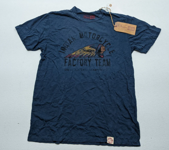 Indian Motorcycle 1901 Factrory TeamTee Shirt Mens Medium 286766403