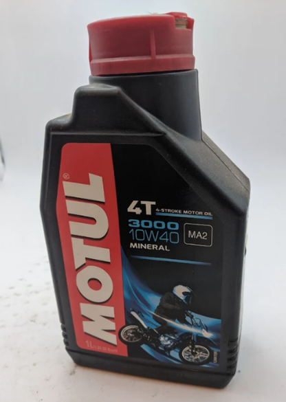 MOTUL 3000 MINERAL 4T 10W40 Engine Oil 1 Liter Motorcycle ATV UTV 107672