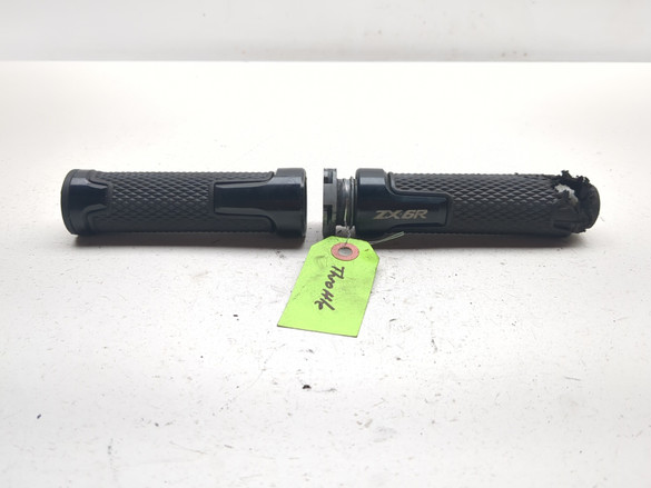 05 06 Kawasaki ZX6 ZX 636 Throttle Tube And Grips Set TRSH PL