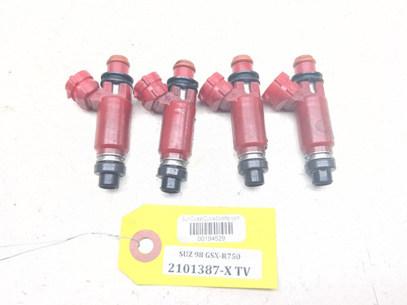 97-00 Suzuki GSXR 600 750 Aftermarket Gas Fuel Injectors Set