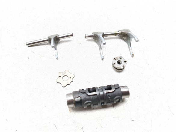 09 Yamaha Road Star Warrior XV1700 Transmission Shift Shifter Forks and Drum