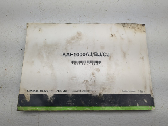 17-25 Kawasaki Mule Pro DXT KAF1000 Owner's Manual 99987-1976