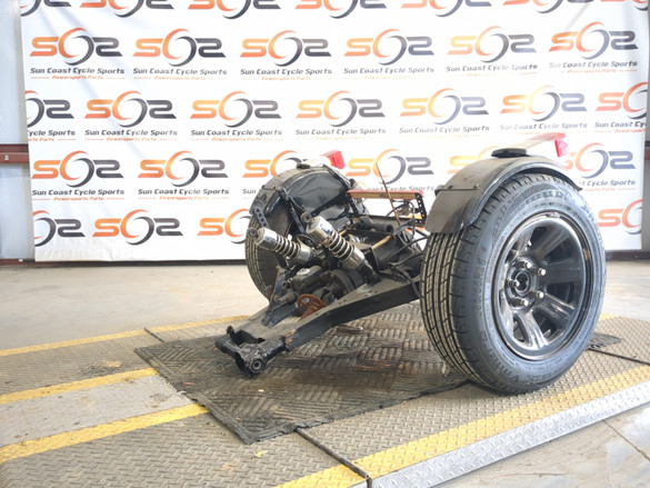 mana 85-06 Kawasaki Vulcan 750 VN750 Rear Trike Conversion Kit - Sun
