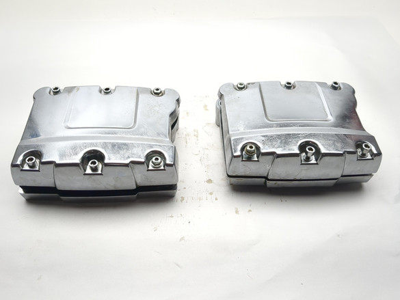 00-06 Harley Davidson Fat Boy FLSTF Front Rear Rocker Box Covers