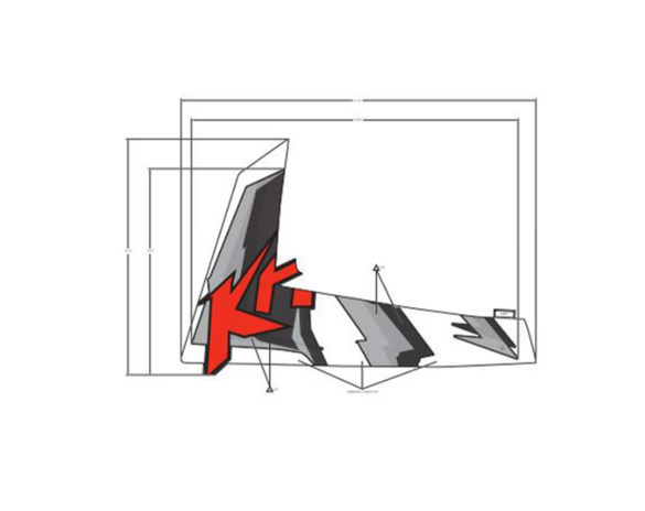2020 Polaris RMK Khaos 850 OEM Side Panel Decal 7190871 - Sun
