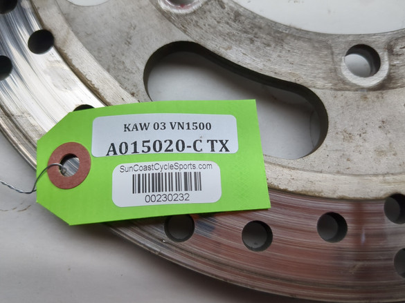 02-03 Kawasaki VN1500 Vulcan Mean Streak Rear Brake Rotor Disc